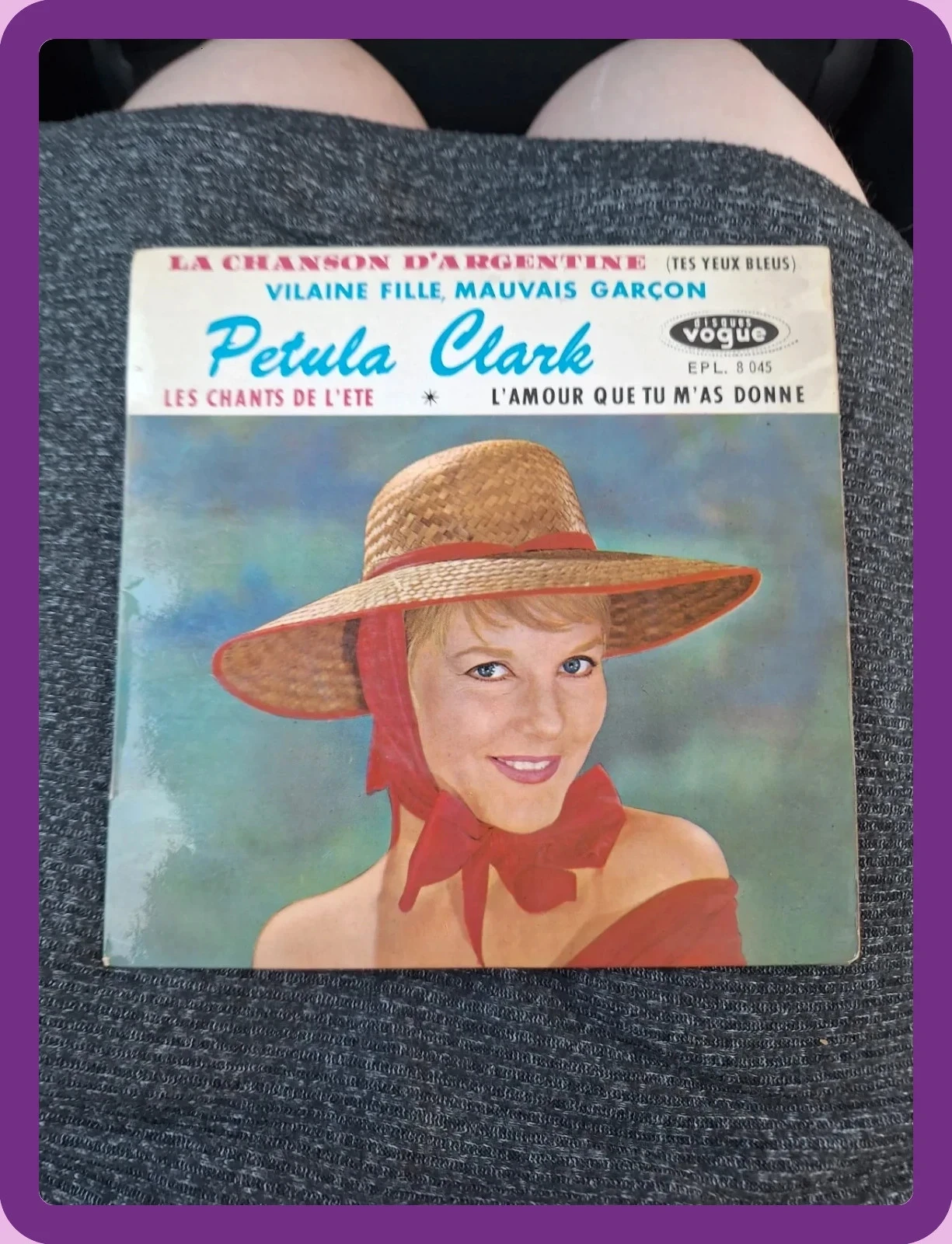 Disque Vinyle 45T EP Petula Clark – Vilaine fille, mauvais garçon / Chanson d'Argentine